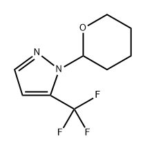 1-(四氢2H-吡喃-2-基)-5-(三氟甲基)-1H-吡唑 结构式