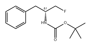 (R)-叔丁基(1-氟-3-苯基丙-2-基)氨基甲酸酯 结构式