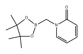 1-((4,4,5,5-四甲基-1,3,2-二氧硼杂环戊烷-2-基)甲基)吡啶-2(1H)-酮 结构式