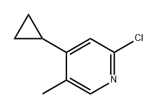 2-chloro-4-cyclopropyl-5-methylpyridine 结构式