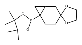 4,4,5,5-四甲基-2-(双环[4.1.0]庚烷-3,2'-[1,3]二氧戊环]-6-基)-1,3,2-二氧杂硼烷 结构式