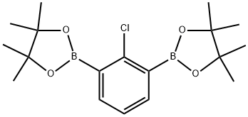 2-氯-1,3-双苯二硼酸频那醇酯 结构式