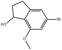 5-溴-7-甲氧基-2,3-二氢-1H-茚-1-醇 结构式
