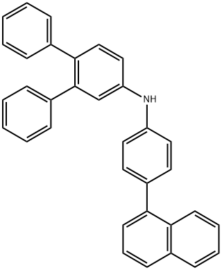 N-(4-(萘-1-基)苯基)-[1,1':2',1''-三联苯]-4'-胺 结构式