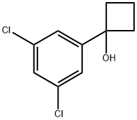 1-(3,5-dichlorophenyl)cyclobutanol 结构式