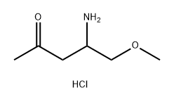 4-氨基-5-甲氧基戊烷-2-酮盐酸盐 结构式