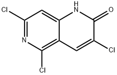 3,5,7-三氯-1,6-萘吡啶-2(1H)-酮 结构式