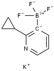 (2-环丙基吡啶-3-基)三氟硼酸钾 结构式