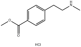 4-(2-Methylamino-ethyl)-benzoic acid methyl ester hydrochloride 结构式