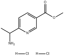 6-(1-氨基乙基)烟酸甲酯二盐酸盐 结构式