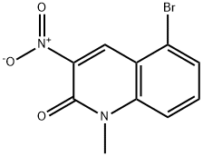 5-溴-1-甲基-3-硝基喹啉-2(1H)-酮 结构式