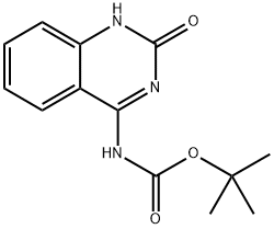 (2-氧代-1,2-二氢喹唑啉-4-基)氨基甲酸叔丁酯 结构式