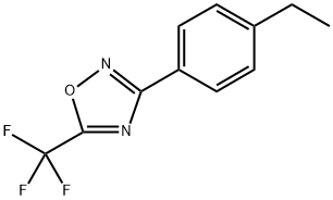 3-(4-ethylphenyl)-5-(trifluoromethyl)-1,2,4-oxadiazole 结构式
