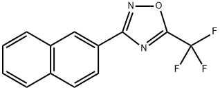 3-(naphthalen-2-yl)-5-(trifluoromethyl)-1,2,4-oxadiazole 结构式