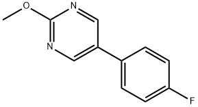 5-(4-Fluorophenyl)-2-methoxypyrimidine 结构式