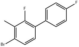 4-Bromo-2,4'-difluoro-3-methyl-1,1'-biphenyl 结构式