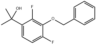 Benzenemethanol, 2,4-difluoro-α,α-dimethyl-3-(phenylmethoxy)- 结构式
