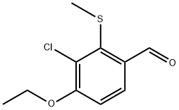 3-Chloro-4-ethoxy-2-(methylthio)benzaldehyde 结构式