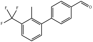 2'-METHYL-3'-(TRIFLUOROMETHYL)-[1,1'-BIPHENYL]-4-CARBALDE 结构式