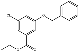 Ethyl 3-(benzyloxy)-5-chlorobenzoate 结构式