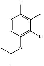 2-Bromo-4-fluoro-1-isopropoxy-3-methylbenzene 结构式