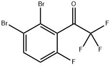 1-(2,3-Dibromo-6-fluorophenyl)-2,2,2-trifluoroethanone 结构式