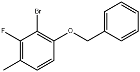 1-(Benzyloxy)-2-bromo-3-fluoro-4-methylbenzene 结构式