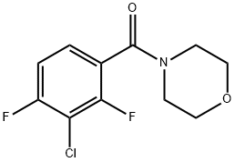 (3-Chloro-2,4-difluorophenyl)(morpholino)methanone 结构式