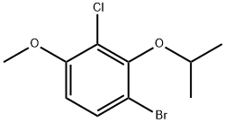 1-Bromo-3-chloro-2-isopropoxy-4-methoxybenzene 结构式