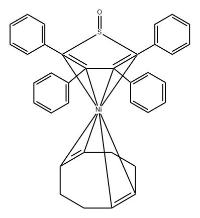 [(1,2,5,6-Η)-1,5-环辛二烯][2,3,4,5-四苯基-1-氧化-噻吩]镍 结构式