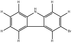 3-溴咔唑-D7 结构式