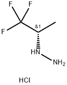 (1S)-2,2,2-三氟-1-甲基乙基]肼盐酸盐 结构式