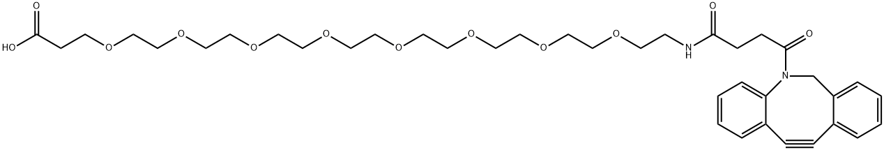 DBCO-PEG8-acid 结构式