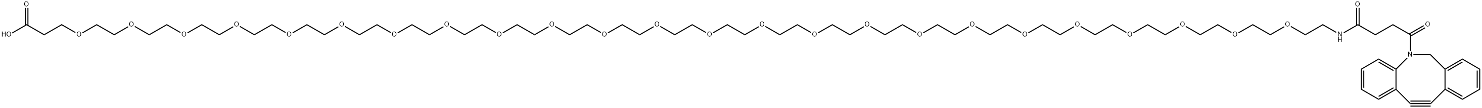 二苯并环辛炔-PEG24-羧酸 结构式