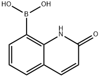 (2-氧代-1,2-二氢喹啉-8-基)硼酸 结构式