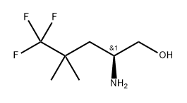 (S)-2-氨基-5,5,5-三氟-4,4-二甲基戊-1-醇 结构式