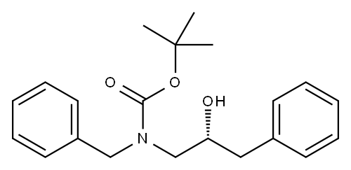 (R)-叔丁基苄基(2-羟基-3-苯丙基)氨基甲酸酯 结构式