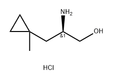 (R)-2-氨基-3-(1-甲基环丙基)丙-1-醇(盐酸盐) 结构式