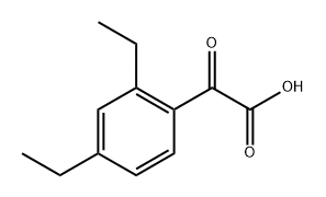 2-(2,4-二乙基苯基)-2-氧代乙酸 结构式