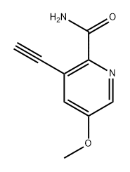 3-乙炔基-5-甲氧基吡啶酰胺 结构式