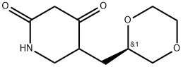 5-(((R)-1,4-二噁烷-2-基)甲基)哌啶-2,4-二酮 结构式