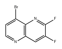 8-溴-2,3-二氟-1,5-萘啶 结构式