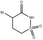 4-溴-1,2-噻嗪烷-3-酮1,1-二氧化物 结构式