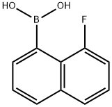 (8-氟萘-1-基)硼酸 结构式