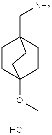 (4-甲氧基双环[2.2.2]辛烷-1-基)甲胺(盐酸盐) 结构式