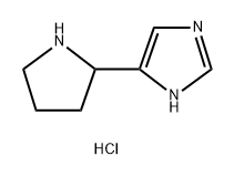1H-Imidazole, 5-(2-pyrrolidinyl)-, hydrochloride (1:2) 结构式