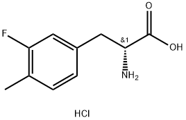 3-Fluoro-4-methyl-D-phenylalanine hydrochloride 结构式