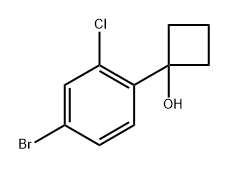 1-(4-bromo-2-chlorophenyl)cyclobutanol 结构式