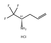 (S)-1,1,1-三氟-4-烯-2-胺盐酸盐 结构式