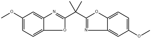 2,2'-丙烷-2,2-二基双(5-甲氧基苯并恶唑) 结构式